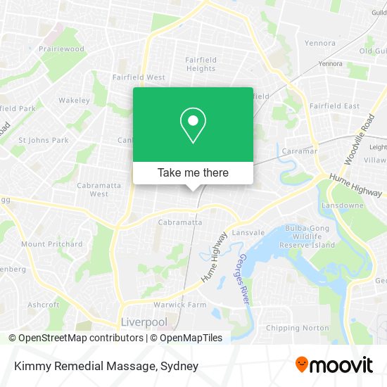 Kimmy Remedial Massage map