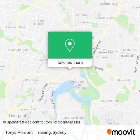 Mapa Tonys Personal Training