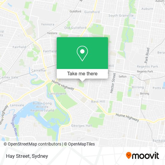 Hay Street map