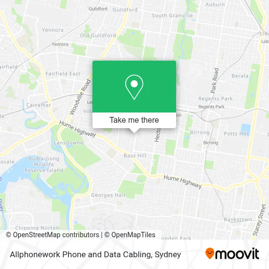 Mapa Allphonework Phone and Data Cabling