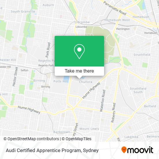 Audi Certified Apprentice Program map