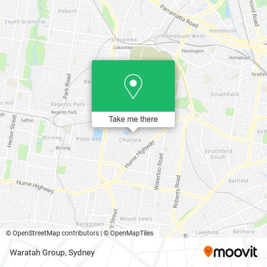 Waratah Group map