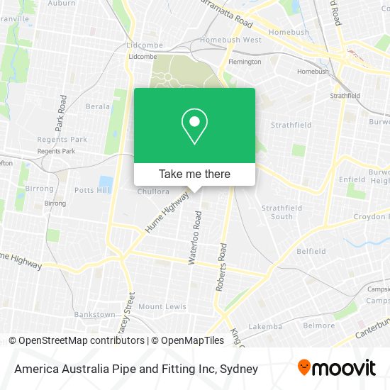 Mapa America Australia Pipe and Fitting Inc