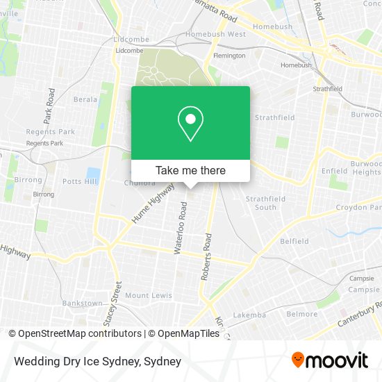 Wedding Dry Ice Sydney map