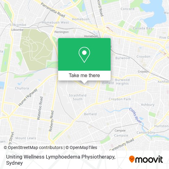 Mapa Uniting Wellness Lymphoedema Physiotherapy