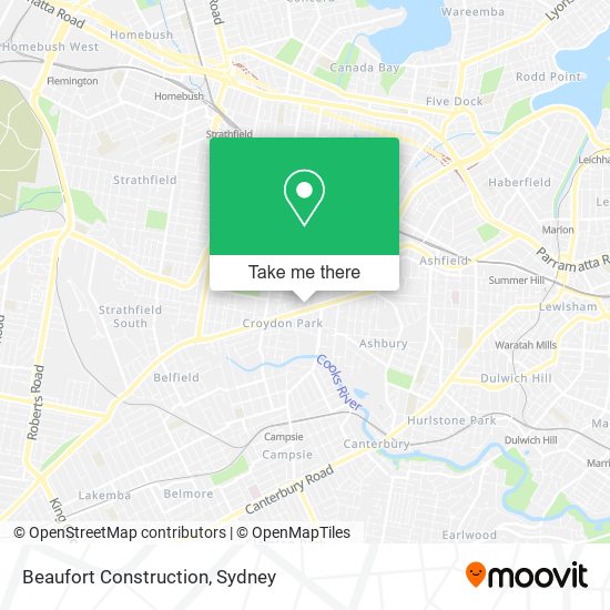 Beaufort Construction map