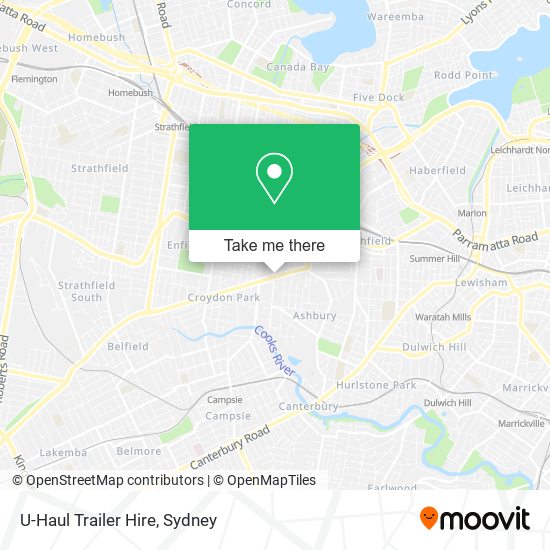 U-Haul Trailer Hire map
