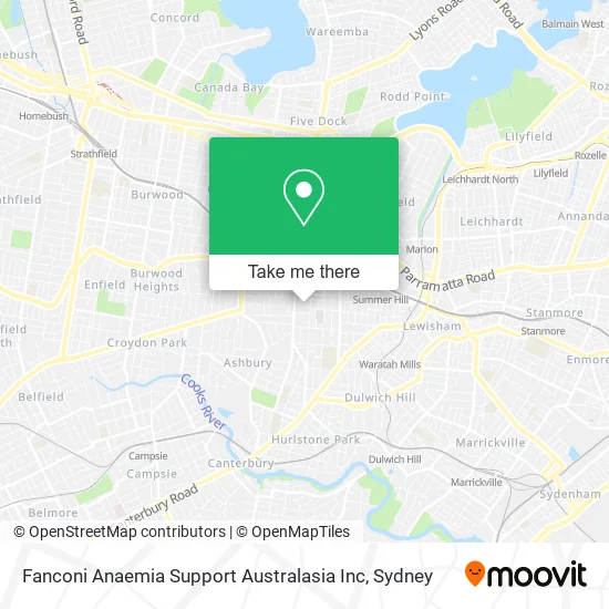 Fanconi Anaemia Support Australasia Inc map