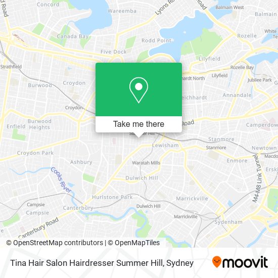 Mapa Tina Hair Salon Hairdresser Summer Hill