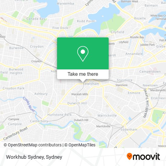 Workhub Sydney map