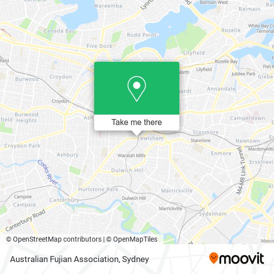Australian Fujian Association map
