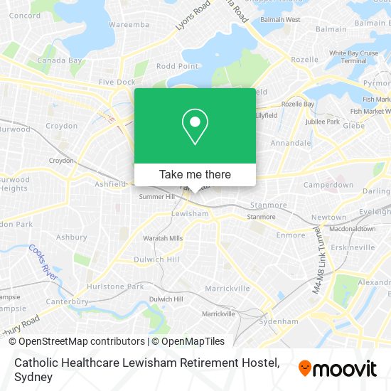 Mapa Catholic Healthcare Lewisham Retirement Hostel
