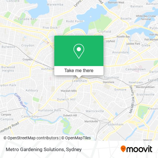 Metro Gardening Solutions map