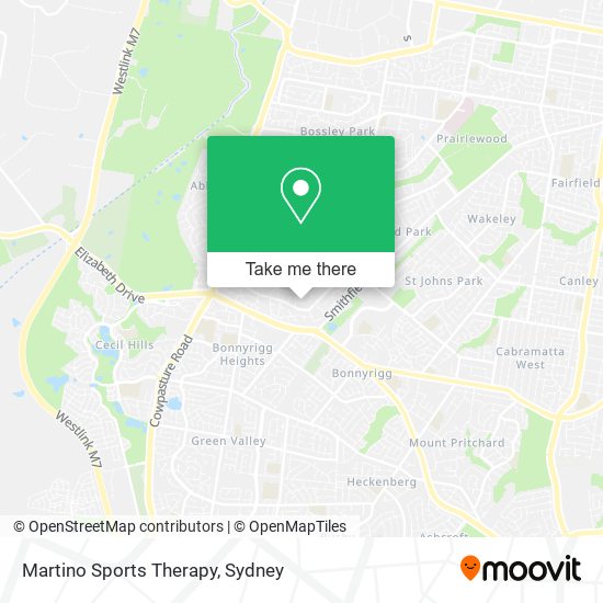 Martino Sports Therapy map