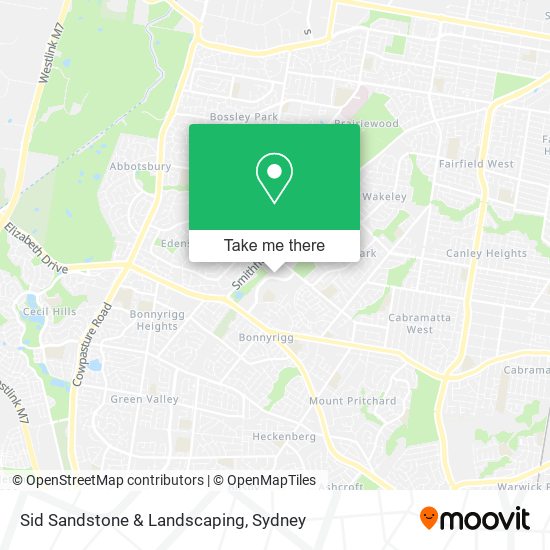 Sid Sandstone & Landscaping map