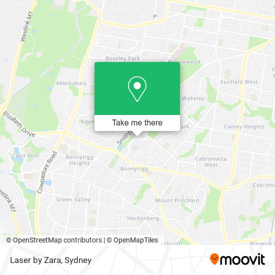 Laser by Zara map