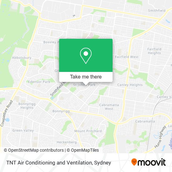 TNT Air Conditioning and Ventilation map