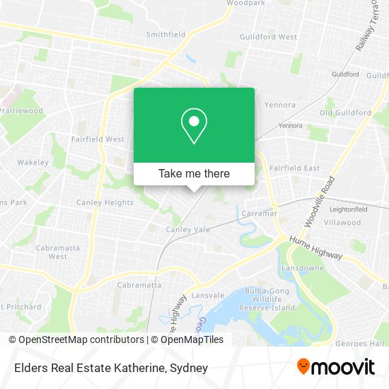 Mapa Elders Real Estate Katherine