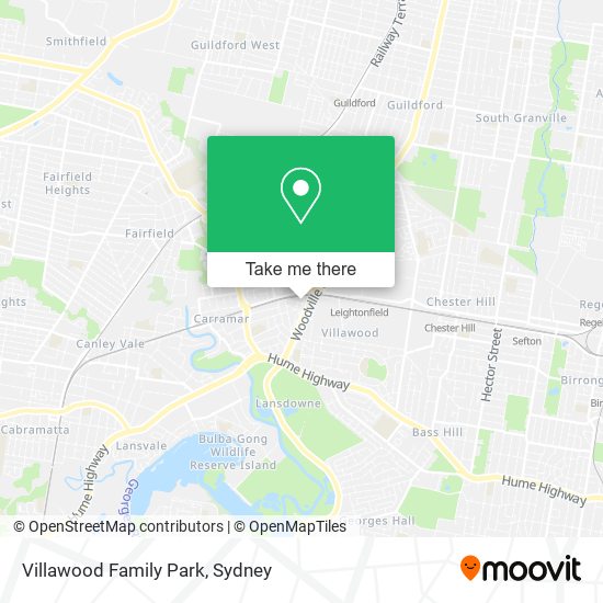 Villawood Family Park map