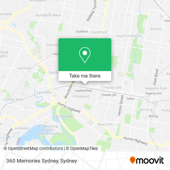 360 Memories Sydney map