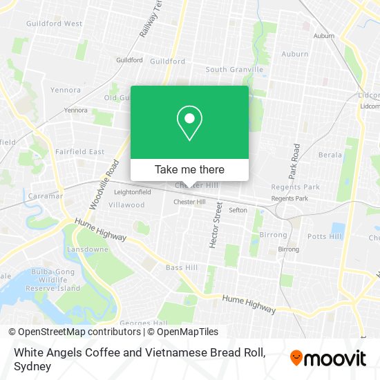 White Angels Coffee and Vietnamese Bread Roll map