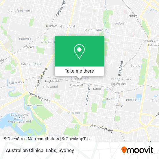 Mapa Australian Clinical Labs