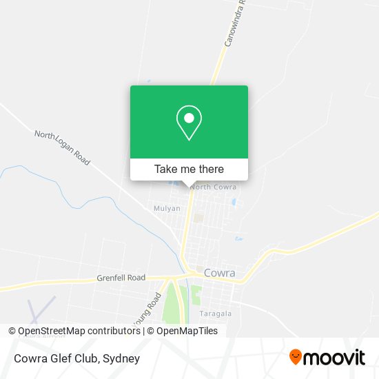 Cowra Glef Club map