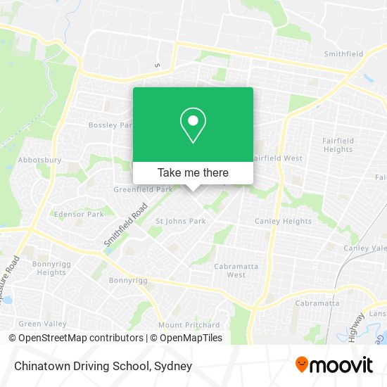 Mapa Chinatown Driving School