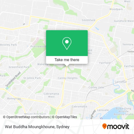 Wat Buddha Moungkhoune map