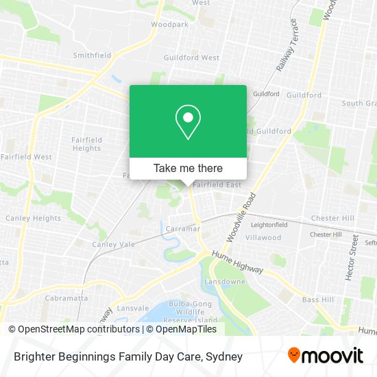 Brighter Beginnings Family Day Care map