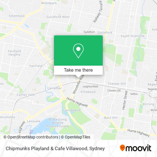 Chipmunks Playland & Cafe Villawood map