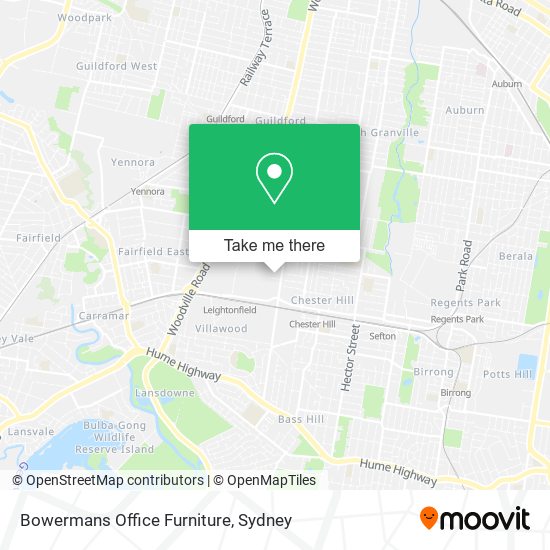 Bowermans Office Furniture map