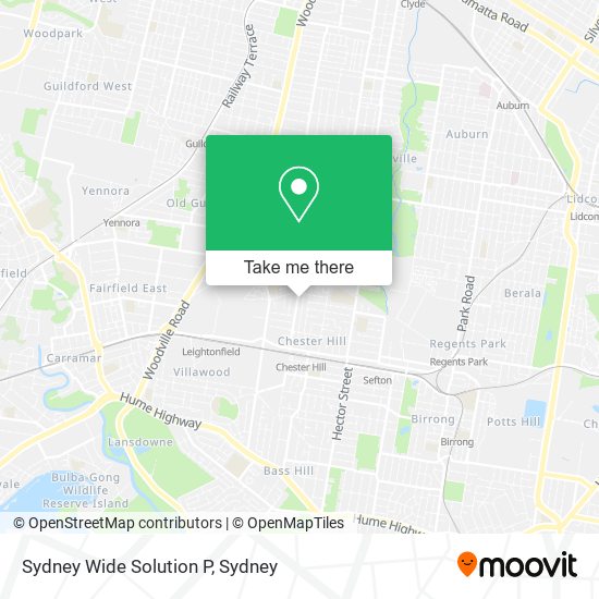 Sydney Wide Solution P map