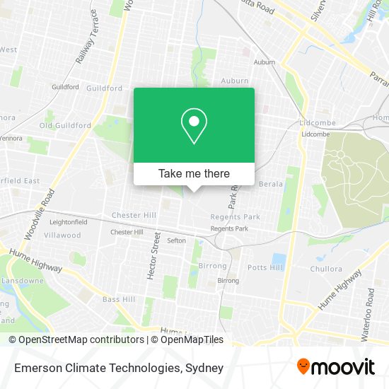 Emerson Climate Technologies map