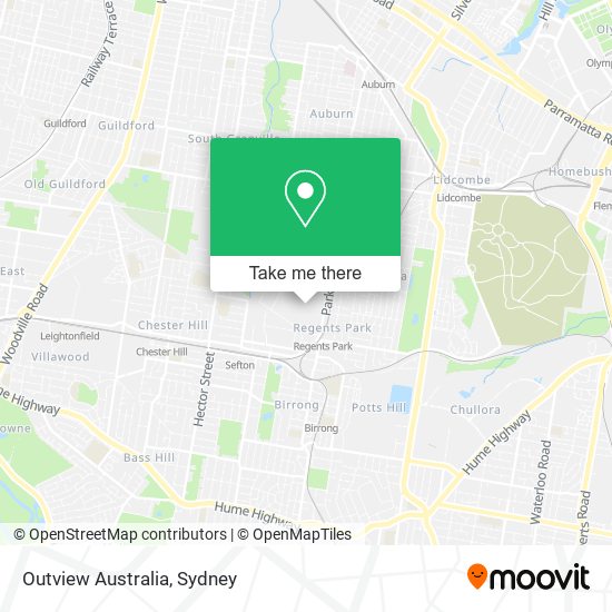 Outview Australia map