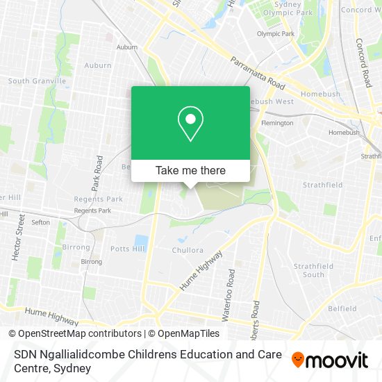 SDN Ngallialidcombe Childrens Education and Care Centre map