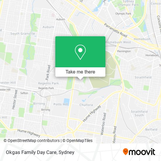 Okgas Family Day Care map