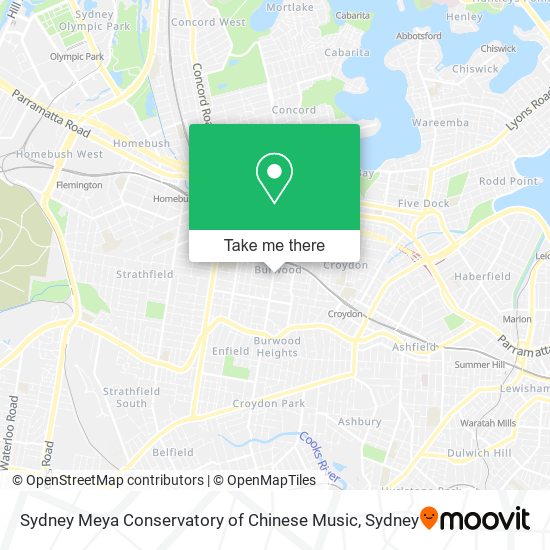 Sydney Meya Conservatory of Chinese Music map