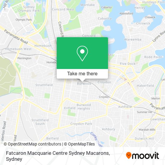 Mapa Fatcaron Macquarie Centre Sydney Macarons