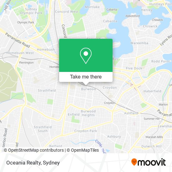 Oceania Realty map