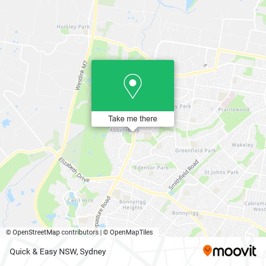 Mapa Quick & Easy NSW