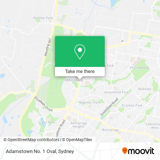 Adamstown No. 1 Oval map