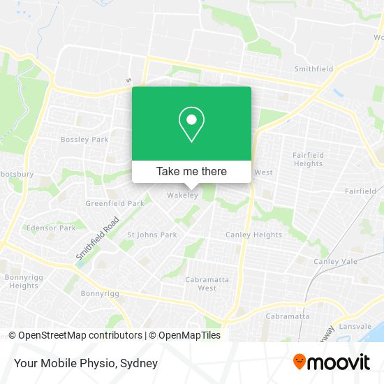 Your Mobile Physio map