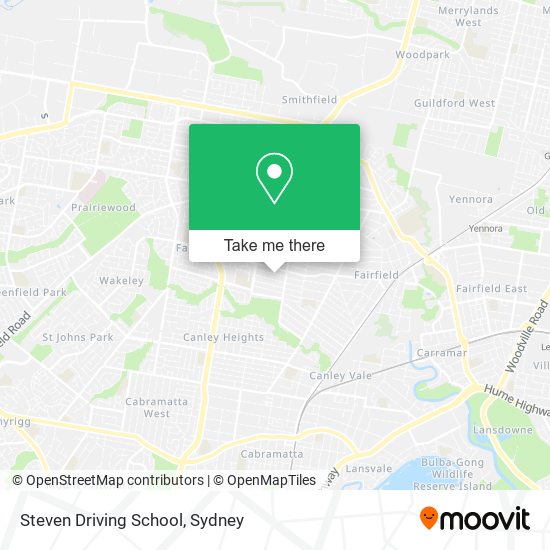 Mapa Steven Driving School