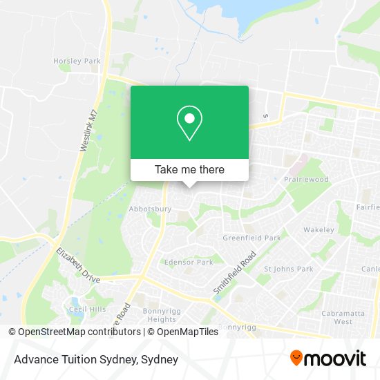 Advance Tuition Sydney map