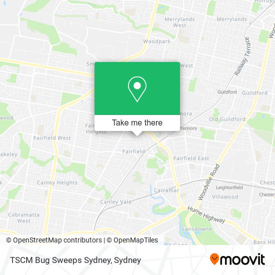 Mapa TSCM Bug Sweeps Sydney