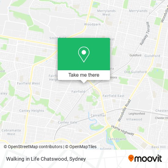 Mapa Walking in Life Chatswood