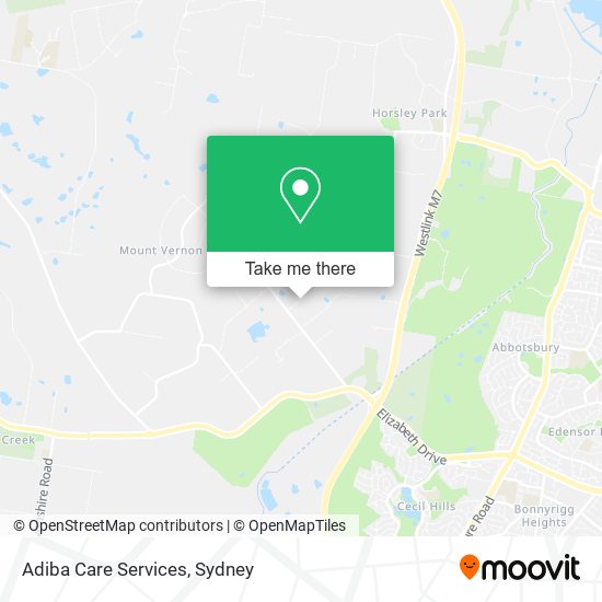 Adiba Care Services map