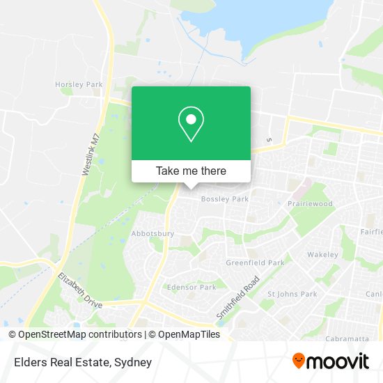 Elders Real Estate map