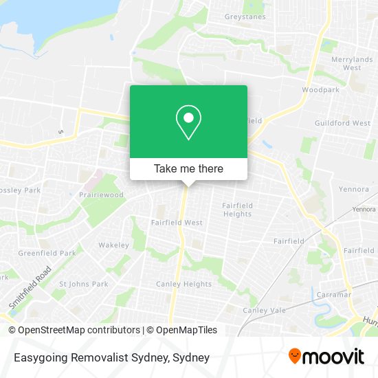 Mapa Easygoing Removalist Sydney